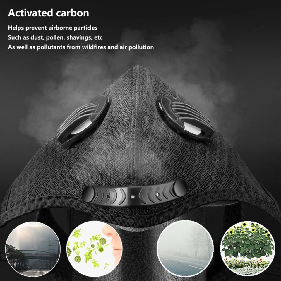 1PCS Cycling Mask With Activat - Anti Pollution Mask 评论和价格