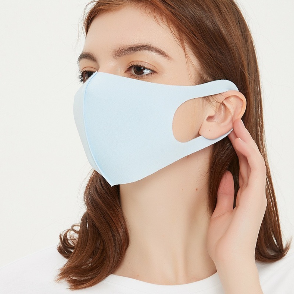 New Breathable Ice Silk Mask A - Cloth Face Mask Washable 评论和价格
