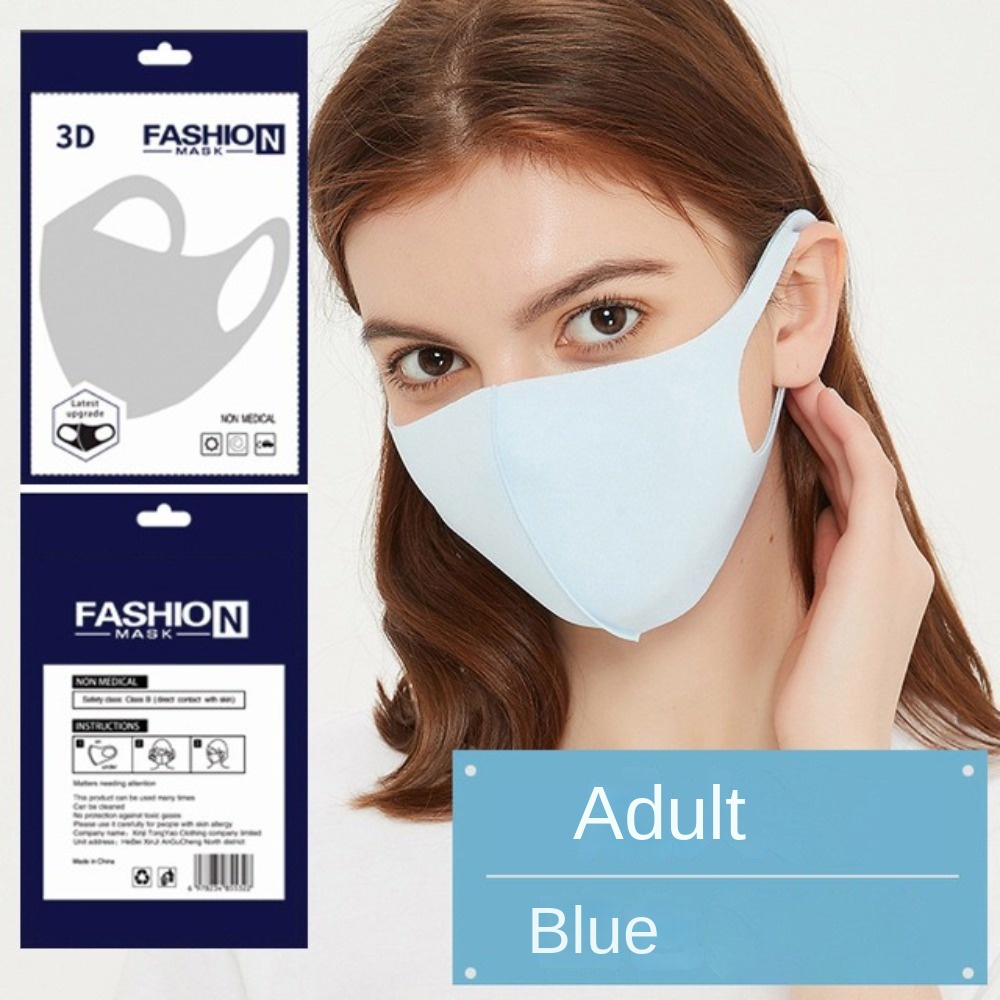 New Breathable Ice Silk Mask A - Cloth Face Mask Washable 评论和价格