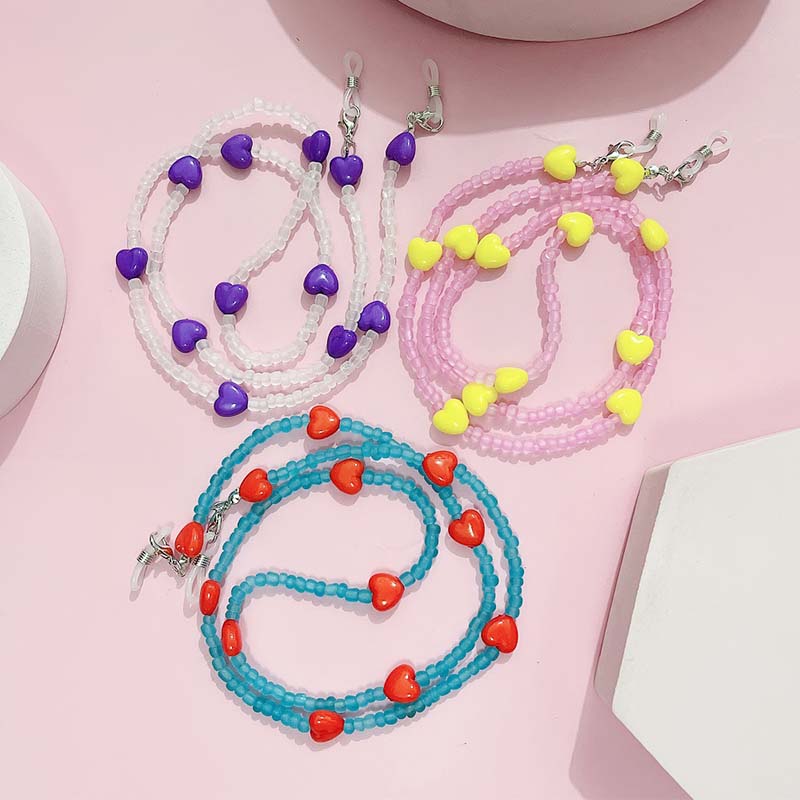 Trendy Peach Heart Anti Slip R - Mask Chain Holder 评论和价格